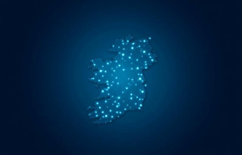 Illustration representing strong and reliable network connection provided by Atlantic Connect.